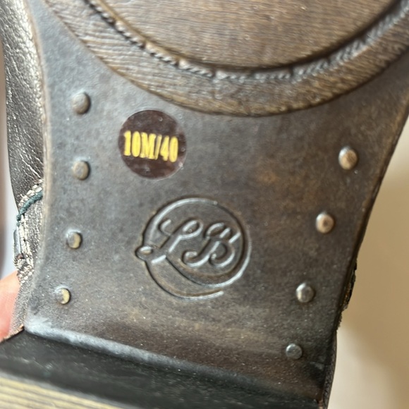 Lucky 🍀 Brand Leather Bronze Booties Sz 10M Side Zip EUC Style: LK-Basel - Picture 4 of 7